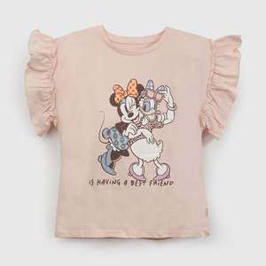 Polera Rosada Minnie Daisy de Niña talla 3 a 12 añoss