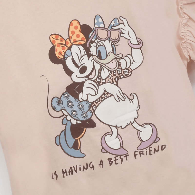 Polera Rosada Minnie Daisy de Niña talla 3 a 12 añoss