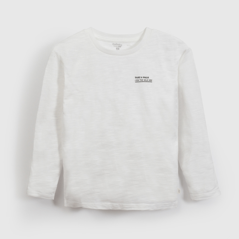 Polera Blanca Básica de Niño talla 3 a 12 añoss