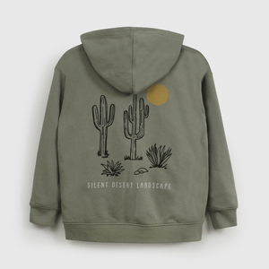 Polerón Verde Con Gorro de Niño talla 3 a 12 añoss