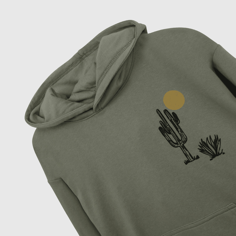 Polerón Verde Con Gorro de Niño talla 3 a 12 añoss