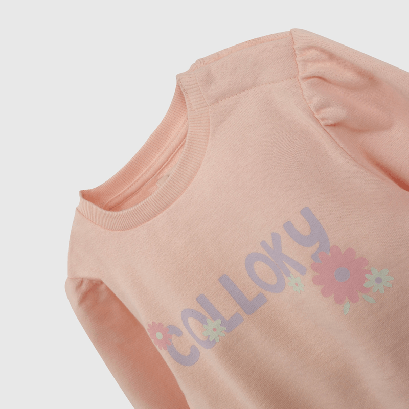 Polerón Fucsia Colloky de Niña Infantil talla 3/6 M a 24m/36 M