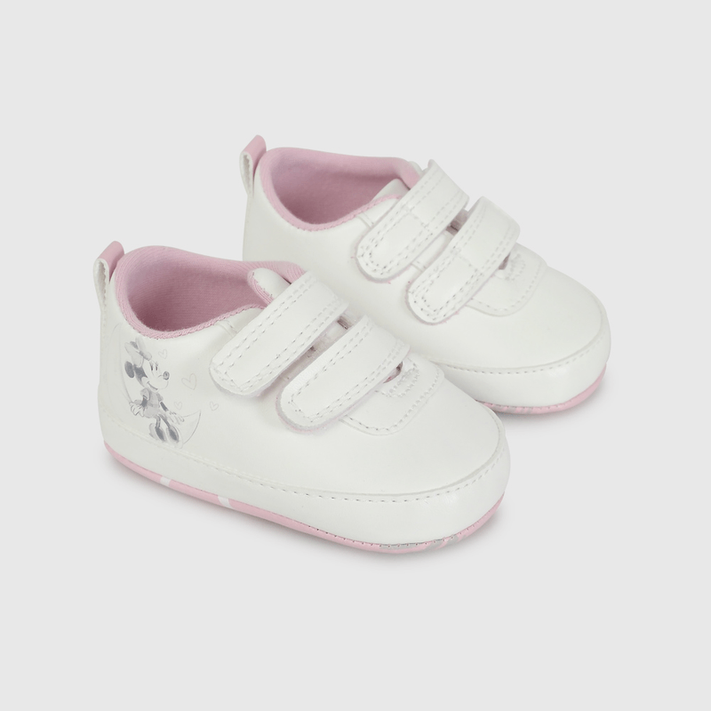 Zapatilla Blanca de Minnie de Bebé talla 14 a 18
