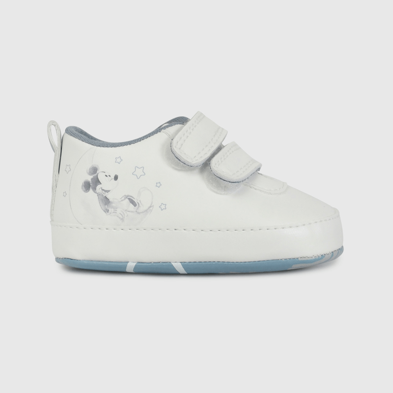 Zapatilla Blanca de Mickey de Bebé talla 14 a 18