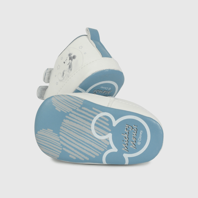 Zapatilla Blanca de Mickey de Bebé talla 14 a 18