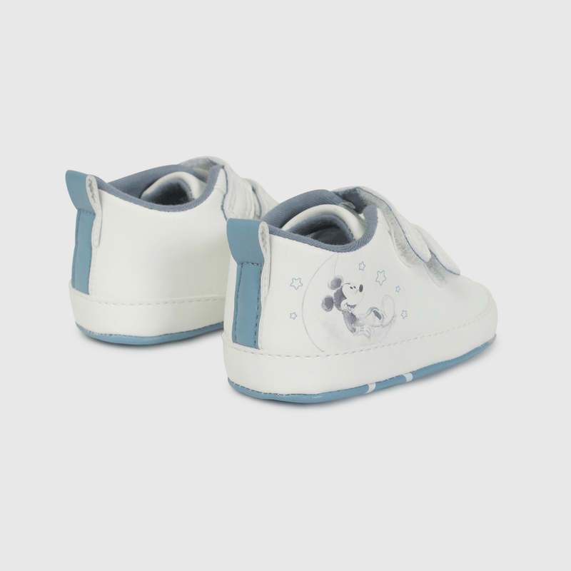 Zapatilla Blanca de Mickey de Bebé talla 14 a 18