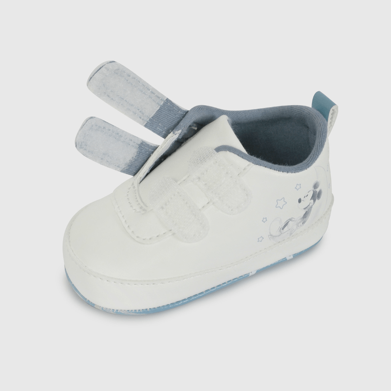Zapatilla Blanca de Mickey de Bebé talla 14 a 18