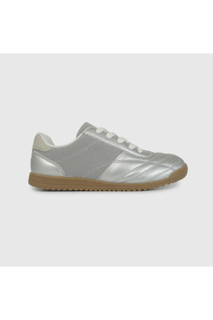 Zapatilla Urbana Metalizada Plateada de Niño talla 28 a 38