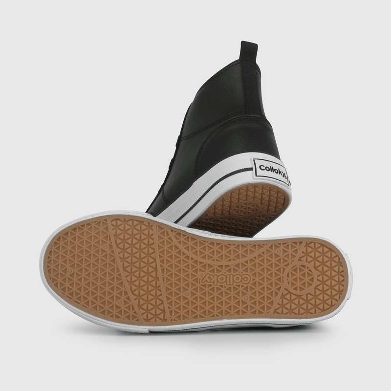 Zapatilla Plataforma Niña Caña Baja Negra Talla 28 al 33