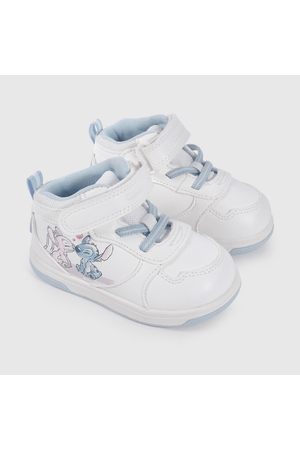 Zapatilla Blanca Caña Media de Lilo Y Stitch de Primeros Pasos talla 18 a 21