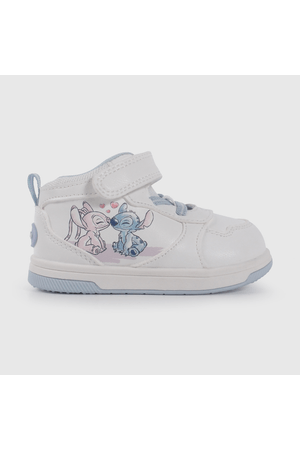 Zapatilla Blanca Caña Media de Lilo Y Stitch de Primeros Pasos talla 18 a 21