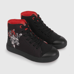 Zapatilla de Lona Negra de Avengers de Niño talla 28 a 38
