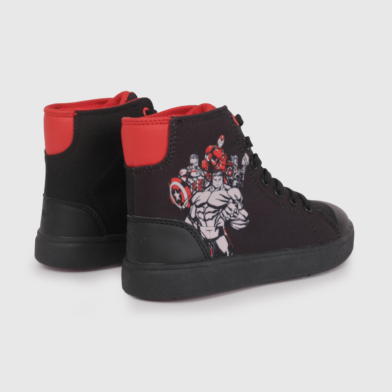 Zapatilla de Lona Negra de Avengers de Niño talla 28 a 38