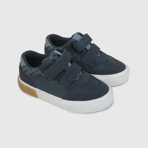Zapatilla Urbana Azul con Cuadros de Caminante talla 21 a 27