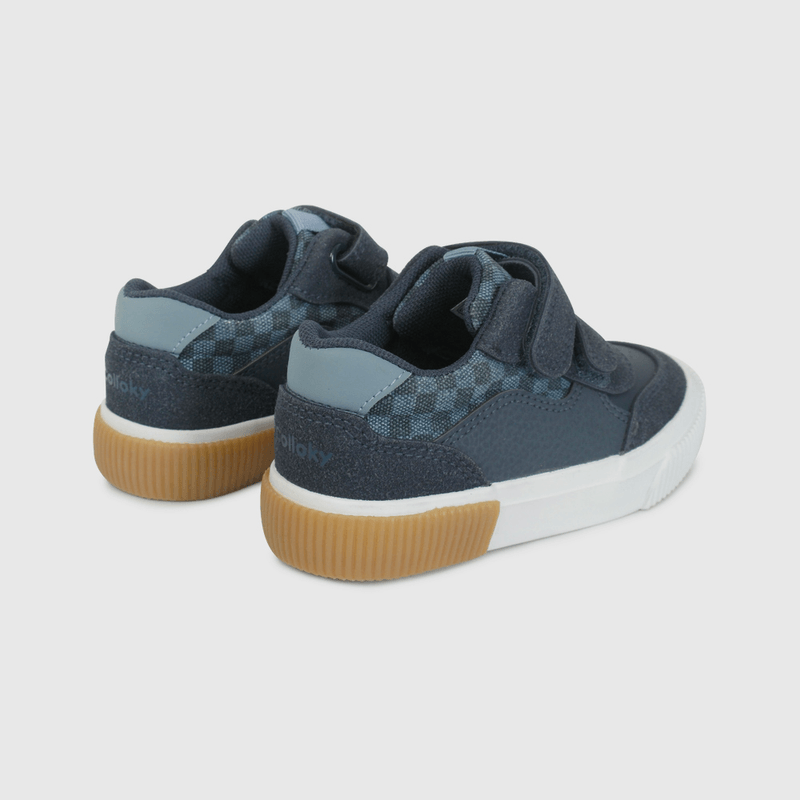 Zapatilla Urbana Azul con Cuadros de Caminante talla 21 a 27