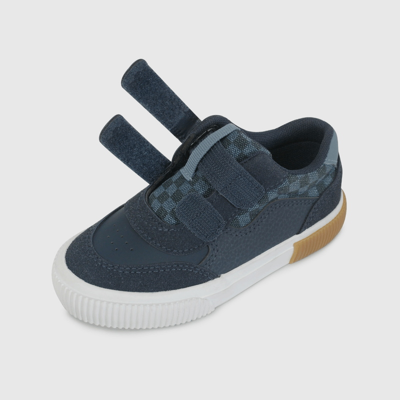 Zapatilla Urbana Azul con Cuadros de Caminante talla 21 a 27