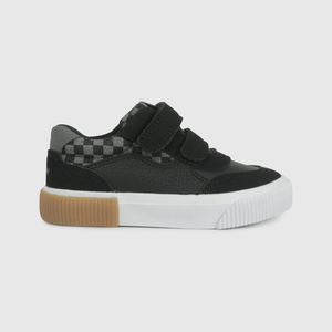 Zapatilla Urbana Negra con Cuadros de Caminante talla 21 a 27