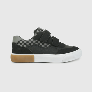 Zapatilla Urbana Negra con Cuadros de Niño talla 28 a 38