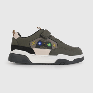 Zapatilla de Luces Verde Temática Gamer de Niño talla 28 a 38