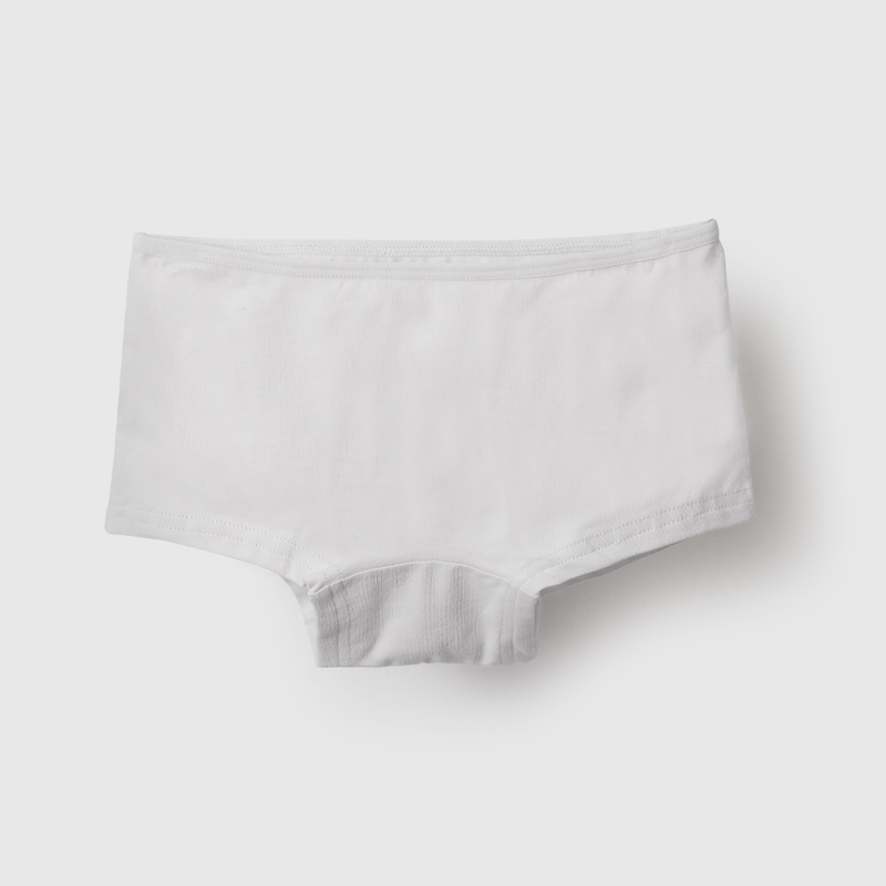 Pack Seis Calzón Blanco de Niña talla 2 a 12 años