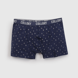 Pack Tres Boxer Palmeras De Niño Celeste talla 2 a 12 añoss