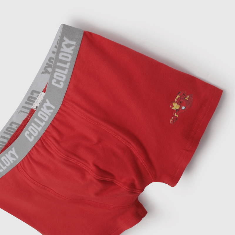Pack Tres Boxer Iron Man De Niño Rojo talla 2 a 12 añoss
