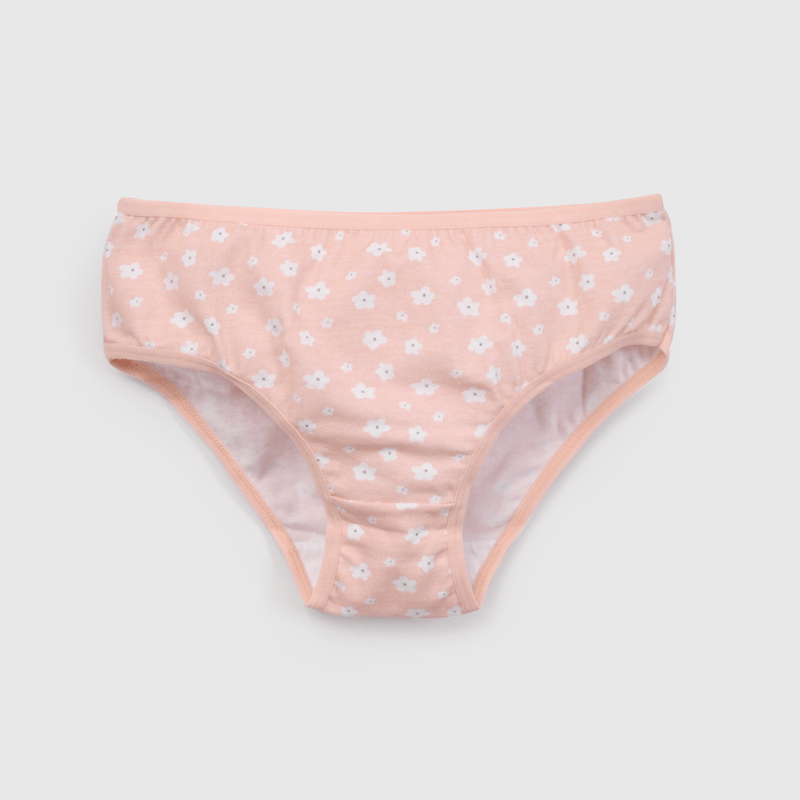 Pack Tres Calzón Rosado Flor de Niño talla 2 a 12 añoss