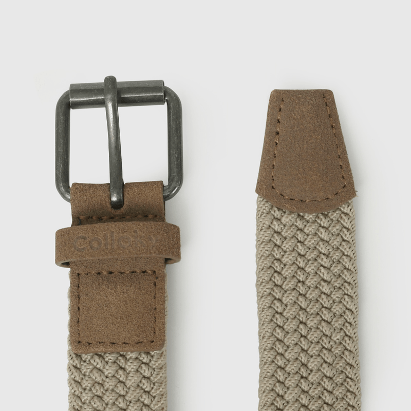 Cinturón Beige Unisex  de Niño talla 2 a 12 añoss