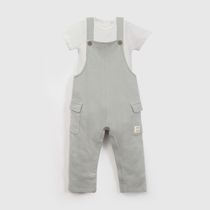 Conjunto Jardinera Y Body Verde De Niño Infantil talla 0/3 M a 18/24M