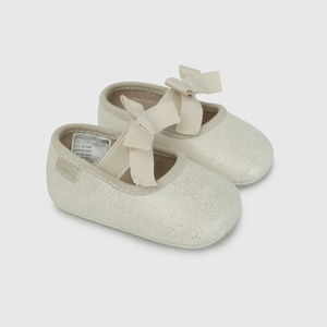 Ballerina Blanca con Lazo de Bebé talla 14 a 18