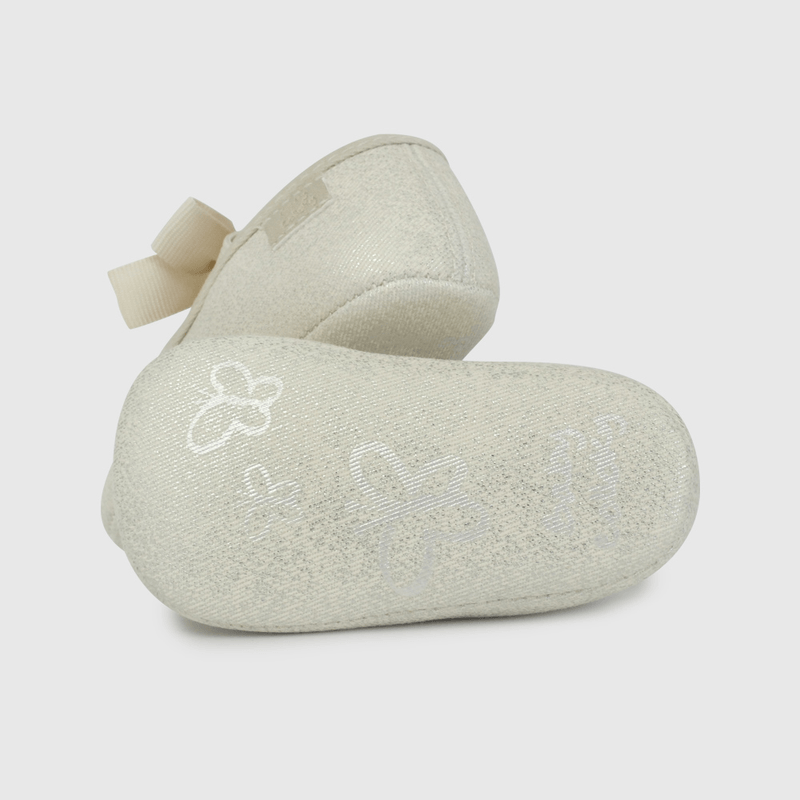 Ballerina Blanca con Lazo de Bebé talla 14 a 18