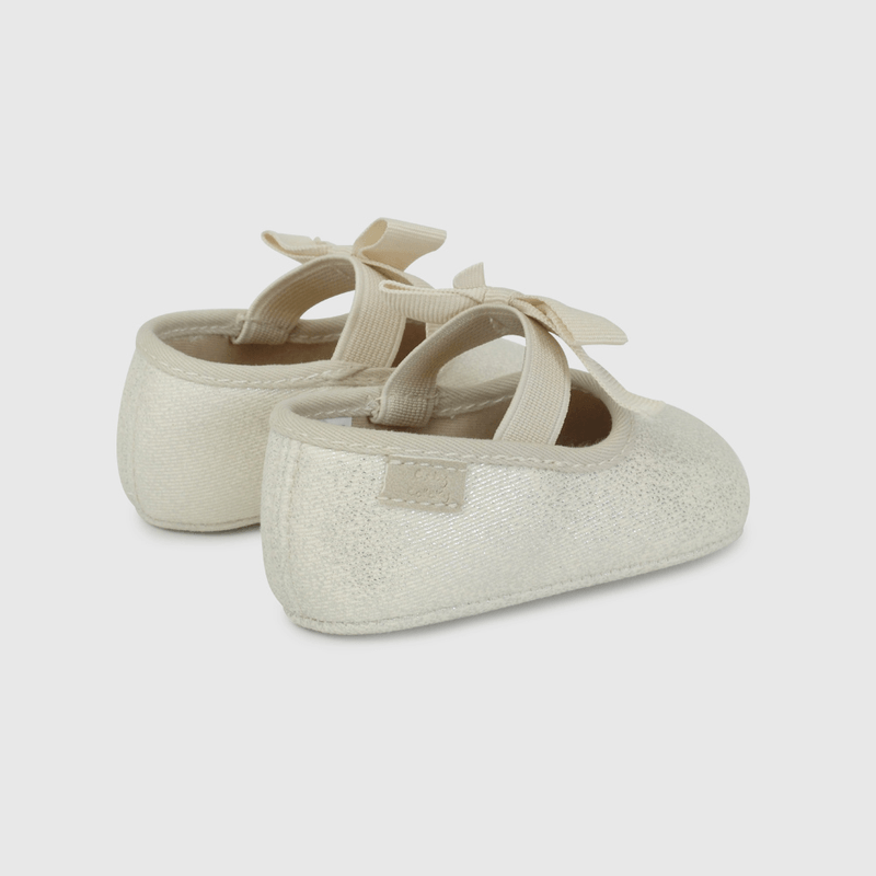Ballerina Blanca con Lazo de Bebé talla 14 a 18