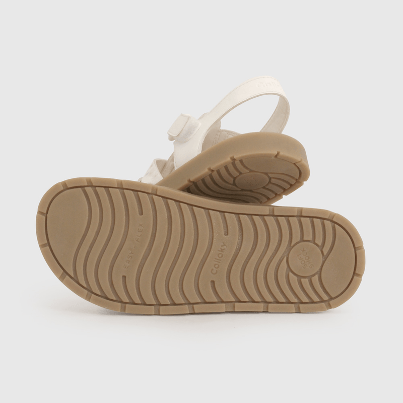Sandalia Cangrejera Blanca de Niño talla 28 a 38
