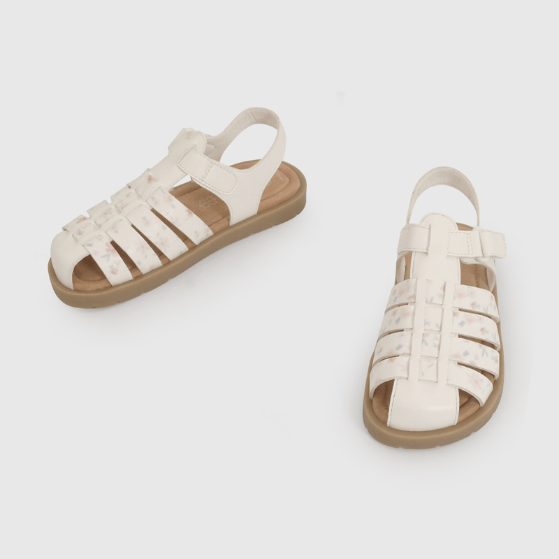 Sandalia Cangrejera Blanca de Niño talla 28 a 38