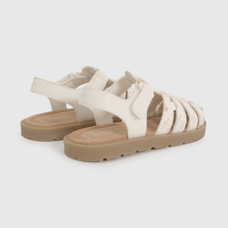 Sandalia Cangrejera Blanca de Niño talla 28 a 38