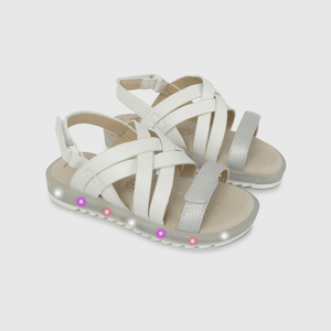 Sandalia de Luces Blanca de Caminante talla 21 a 27