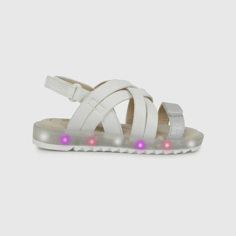 Sandalia de Luces Blanca de Caminante talla 21 a 27