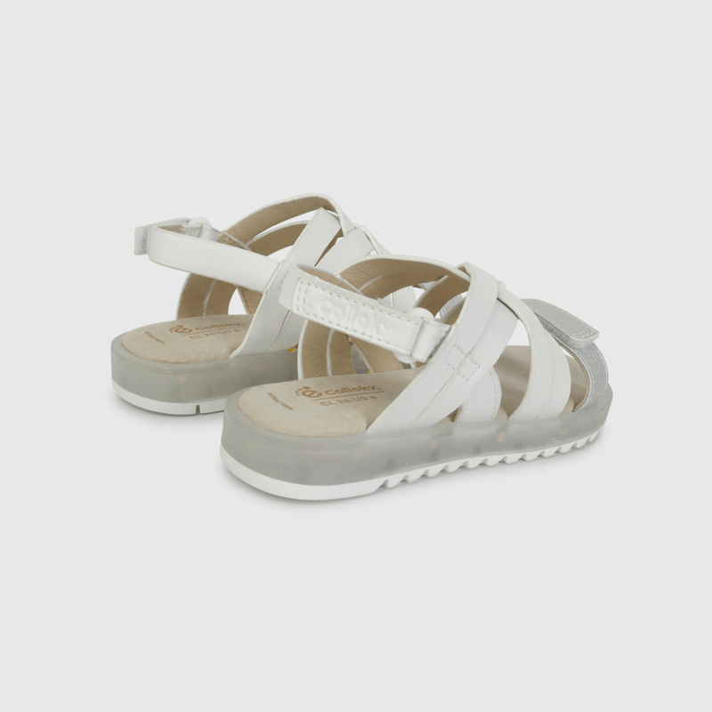 Sandalia de Luces Blanca de Caminante talla 21 a 27