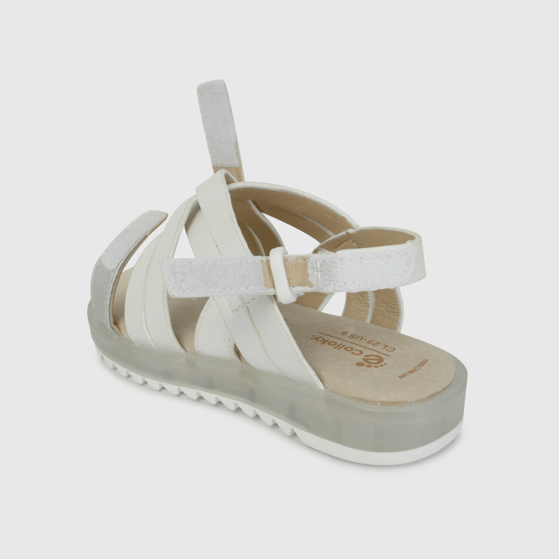 Sandalia de Luces Blanca de Caminante talla 21 a 27