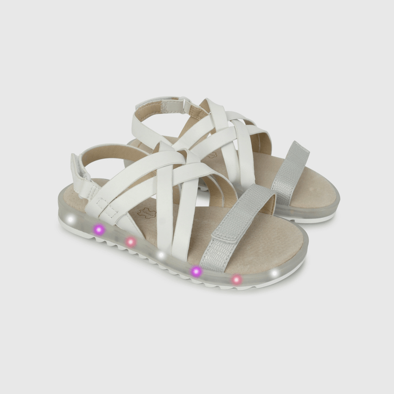 Sandalia de Luces Blanca de Niño talla 28 a 38