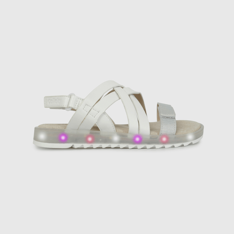 Sandalia de Luces Blanca de Niño talla 28 a 38