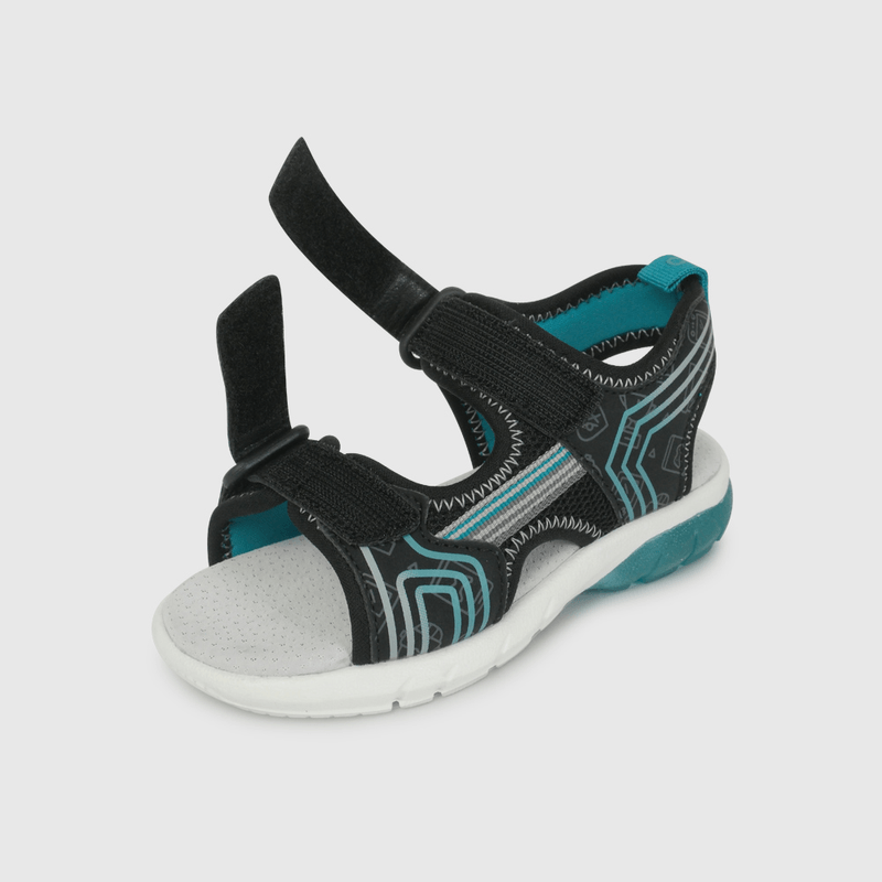 Sandalia Deportiva Negra Luces de Caminante talla 21 a 27