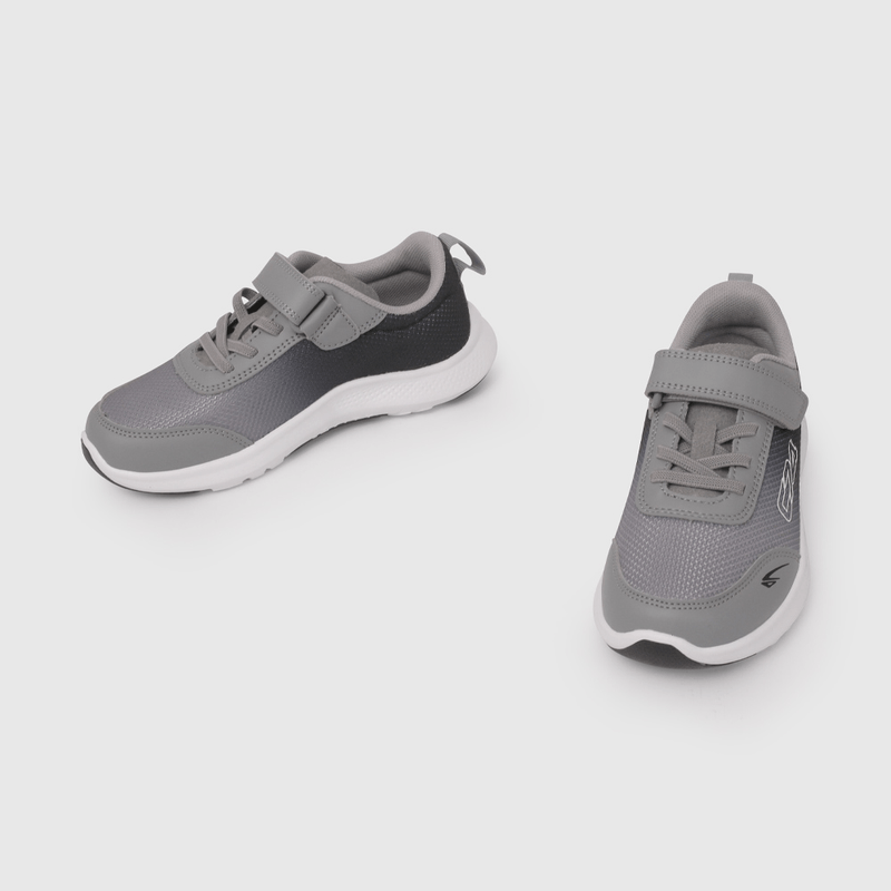 Zapatilla Deportiva Degradado Gris y Negro de Niño talla 28 a 38