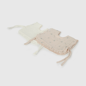Packs Dos Baberos Impermeable Flores de New born talla Única