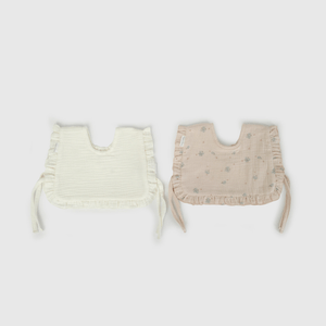 Packs Dos Baberos Impermeable Flores de New born talla Única