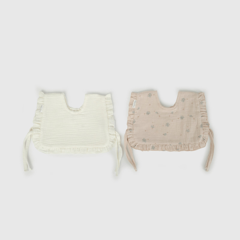 Packs Dos Baberos Impermeable Flores de New born talla Única