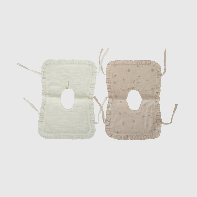 Packs Dos Baberos Impermeable Flores de New born talla Única