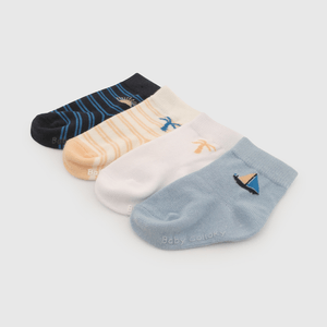 Pack Cuatro Calcetines Playa De Niño Infantil talla 14/16 a 23/25