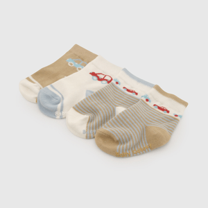 Pack Cuatro Calcetines Auto De Niño Infantil talla 14/16 a 23/25