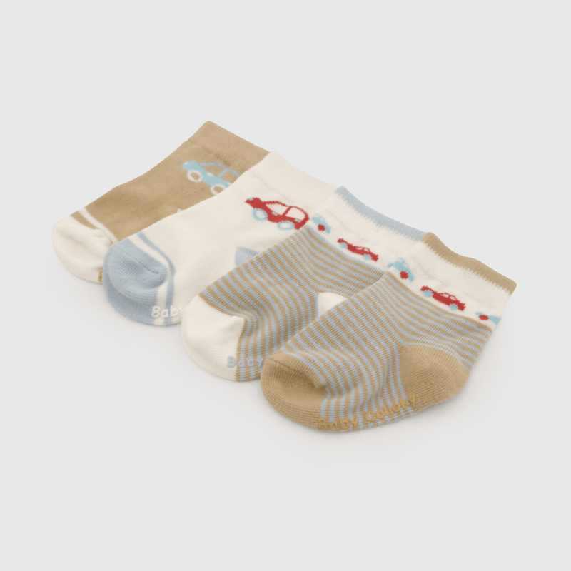 Pack Cuatro Calcetines Auto De Niño Infantil talla 14/16 a 23/25